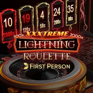 First Person XXXtreme Lightning Roulette live game thumbnail by Evolution Group
